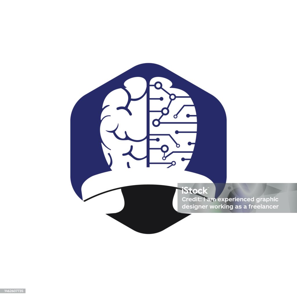 Brain Call Brain Call Vector Logo Design Template Tech Communication Logo Concept ...