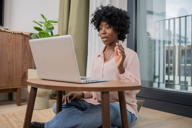 istock Woman working from home 1462612389