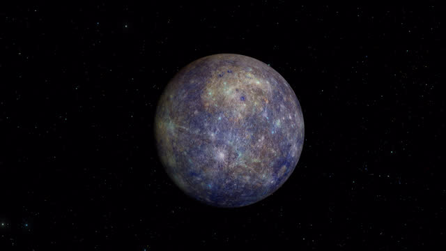 Planet Mercury Background in 3d