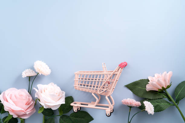 istock Valentine's Day and Mother's Day gift shopping design concept background. 1462617455