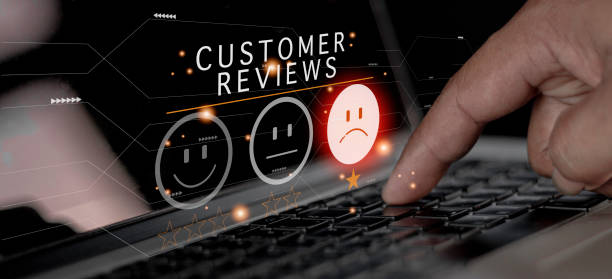 istock Customer Experience dissatisfied Concept, Unhappy Businessman Client with Sadness Emotion Face on smartphone screen, Bad review, bad service dislike bad quality, low rating, social media not good. 1462623133