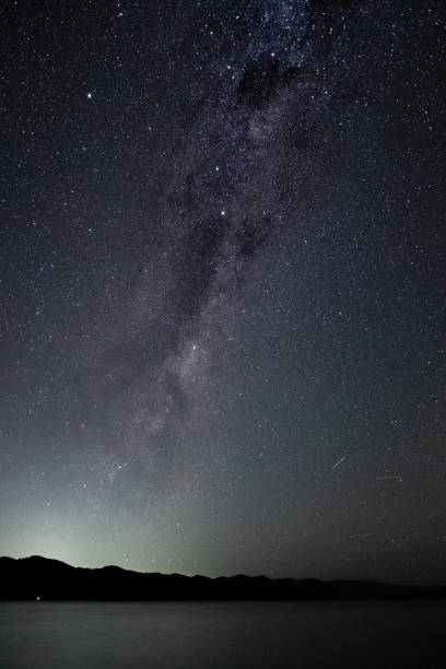 istock Starry Night Sky over Ocean with Milky Way Galaxy 1462631476