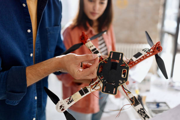 istock Close-up of a man holding drone in his hand 1462637370