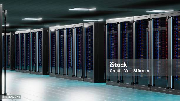 Network And Internet Communication Technology Concept Data Center ...