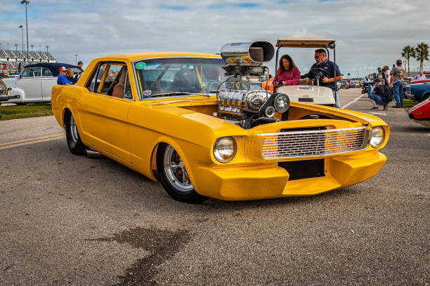 1965 Ford Mustang Coupe Pro Street Stock Photo - Download Image
