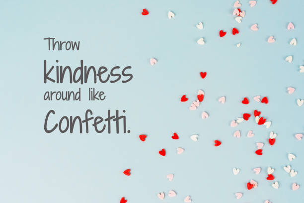 Notepad with inspirational quotes text - Throw kindness around like confetti