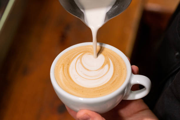 istock Barista make coffee cup latte art 1462661719