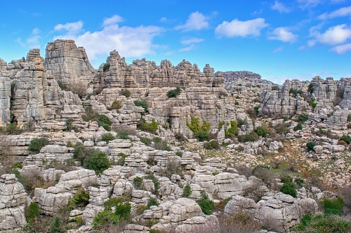 El Torcal de Antequera, nature reserve, province of Málaga, Spain