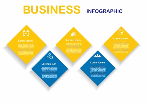 Process Success Business Process Graph Step To Success Diagram And Chart Illustration ...