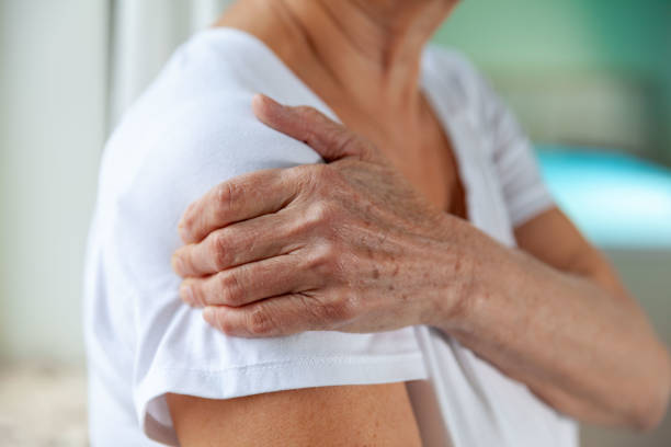 Shoulder pain stock photo