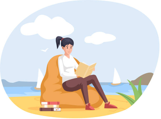 istock Young woman reading book, studying at home, book lovers hobby 1462686289