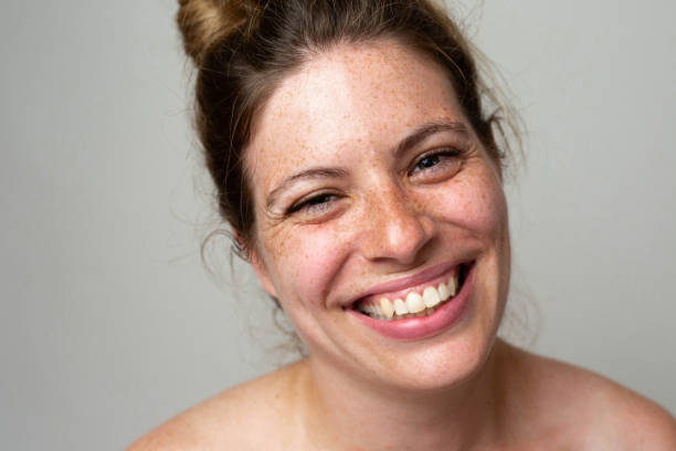 istock A beautiful freckled woman 1462686636