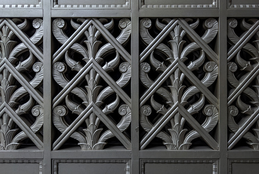 Cast iron door detail