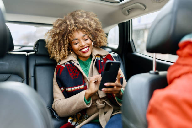 istock Woman taking a selfie in the car 1462689085