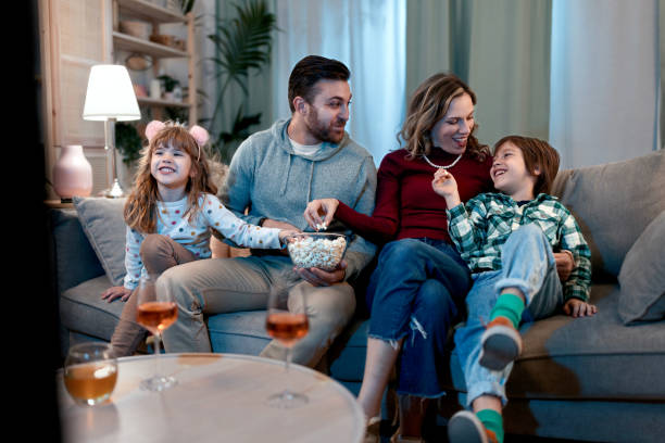 istock Beautiful family having fun 1462716639