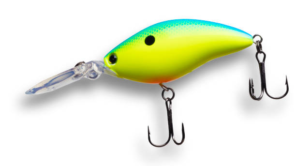 istock Fishing lure with shadow seen from the side 1462723039