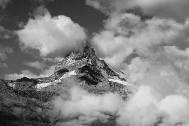 The Matterhorn is a mountain in the Alps located between Valais, Switzerland and the Aosta Valley, Italy. It has a pyramid peak and is one of the highest summits in the Alps and Europe. The great mountain is a world renowned landmark, a popular tourist destination and famous for mountaineering.