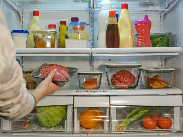 Food Stored Safely in a Refrigerator