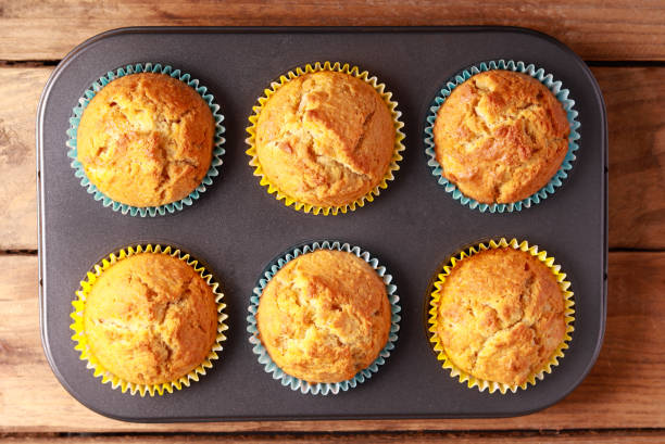istock Homemade muffins with crusty topping 1462727527