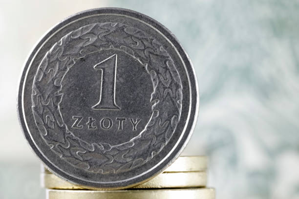 istock One one-zloty coin, PLN currency 1462727812