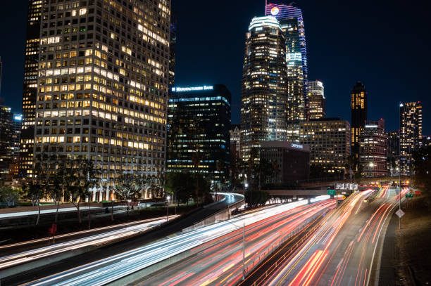 istock Nighttime view of the freeway in Los Angeles 1462729779