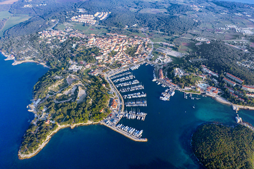 Aerial view of Vrsar, Istria, Croatia