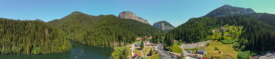 Aerial view of Red Lake from Bicaz.