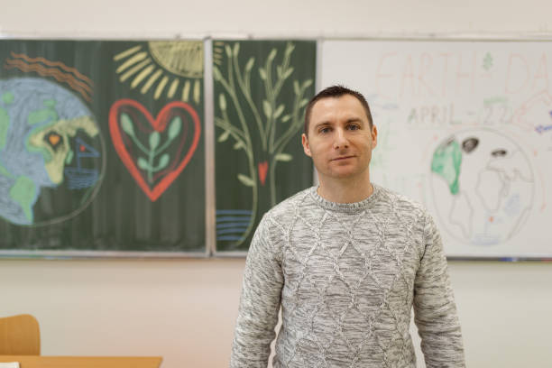 istock Portrait of one school teacher 1462734093