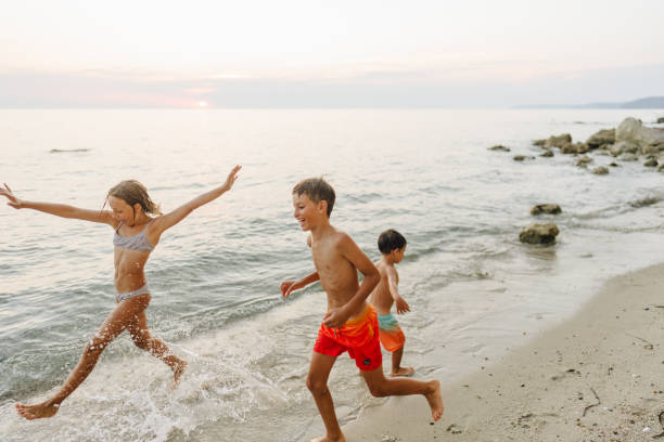 istock Happy moments at the beach 1462771826