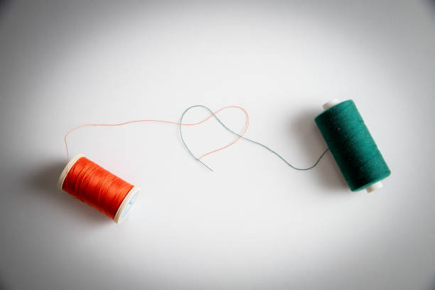 istock sewing thread rolls forming a heart shape out of the thread 1462779655