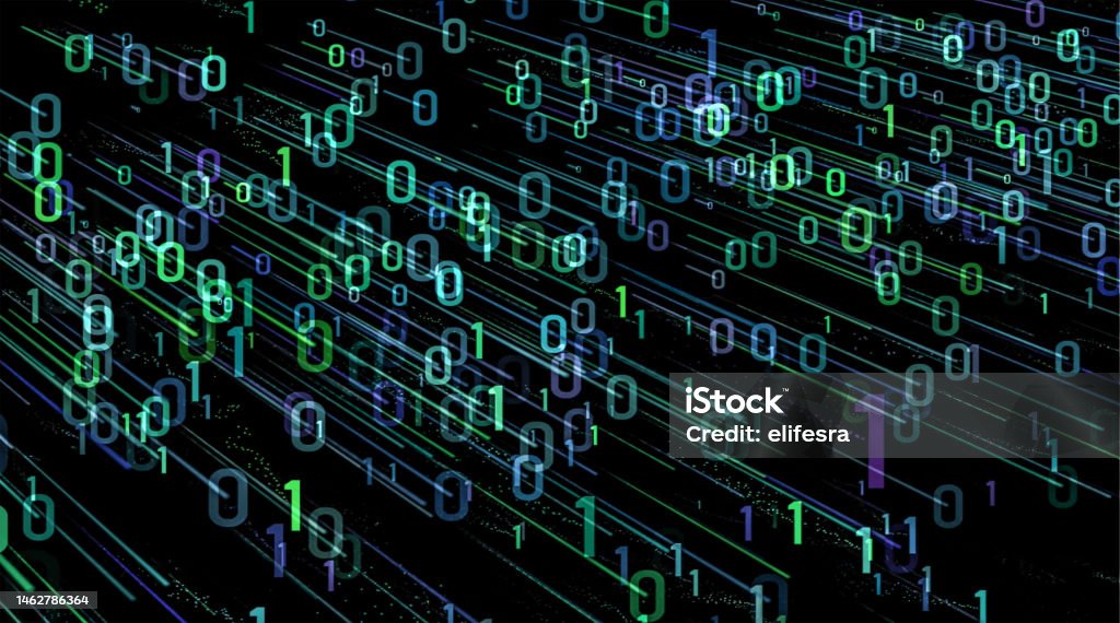 Binary Code Background Stock Photo - Download Image Now - Abstract ...