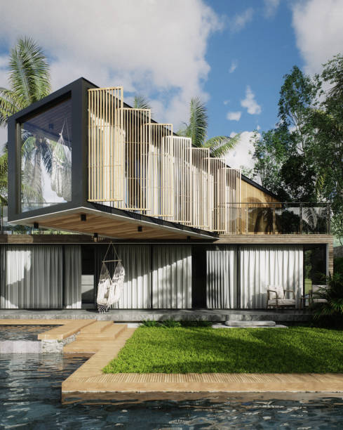 istock Exclusive Minimalist Villa with Swimming Pool 1462795773
