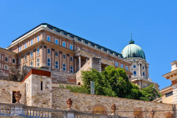 deli rondella, fortificaciones medievales del castillo de buda (castillo real) en la colina del castillo. palacio real de budapest. - fort budapest medieval royal palace of buda fotografías e imágenes de stock