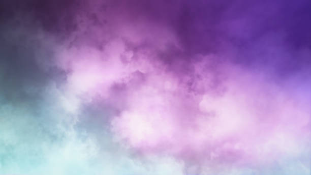 istock Purple blue white smoke background, abstract colored clouds texture, color gradients poster design, 3d illustration 1462808263