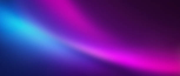 istock Dark purple pink blue color gradient background blurred neon color flow, grainy texture effect, futuristic banner design 1462812024