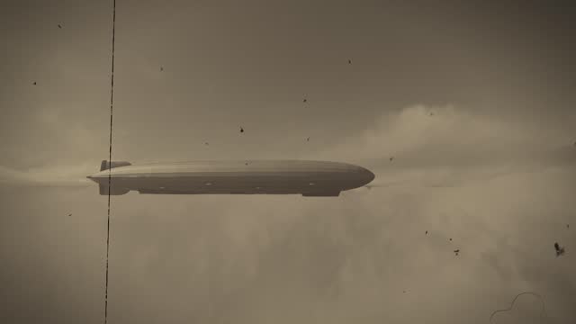 German Zeppelin animation in 3D
