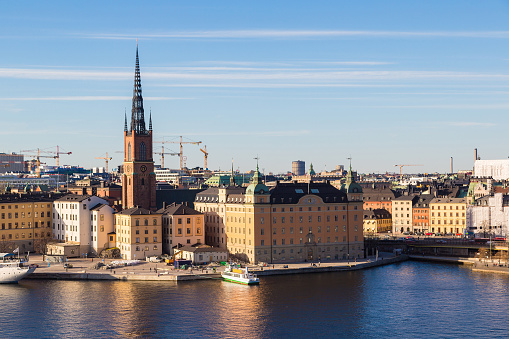 Gamla Stan, the old part of Stockholm in a sunny day, Sweden