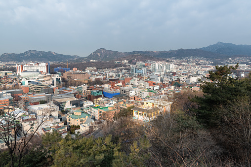Cityscape of Seoul capital of South Korea on 4 February 2023