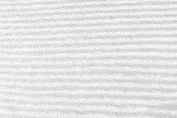 Photo of White velveteen upholstery fabric texture background.