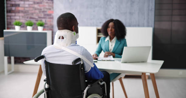 Social Security Insurance Claim Social Security Insurance Claim And Accident Lawsuit personal injury lawyer stock pictures, royalty-free photos & images
