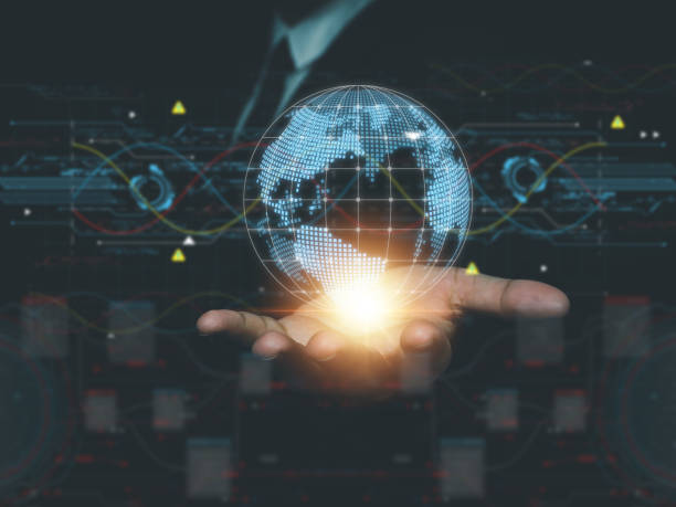 istock Global networking business people connected with digital connectivity technology 1462865793