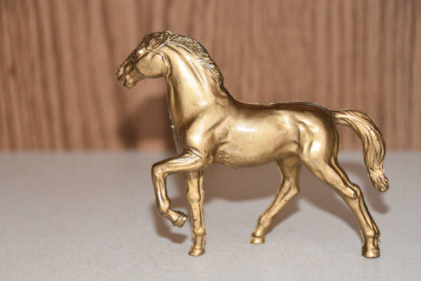 istock Toy Horse Painted Gold 1462890445