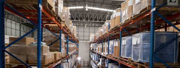 istock Interior high rack warehouse  , warehouse logistic or distributor business 1462913235