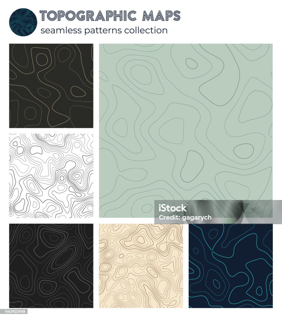 Map Backgorund Pattern Topographic Maps Appealing Isoline Patterns Seamless Design Astonishing ...