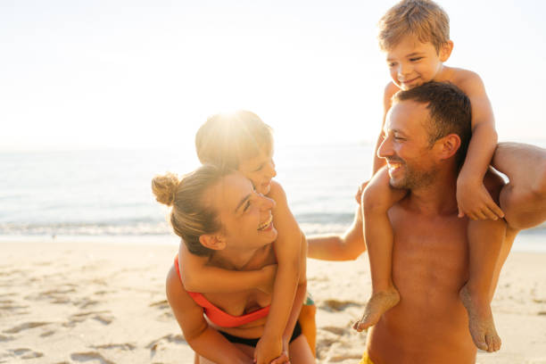 istock Happy moments at the beach 1462924329