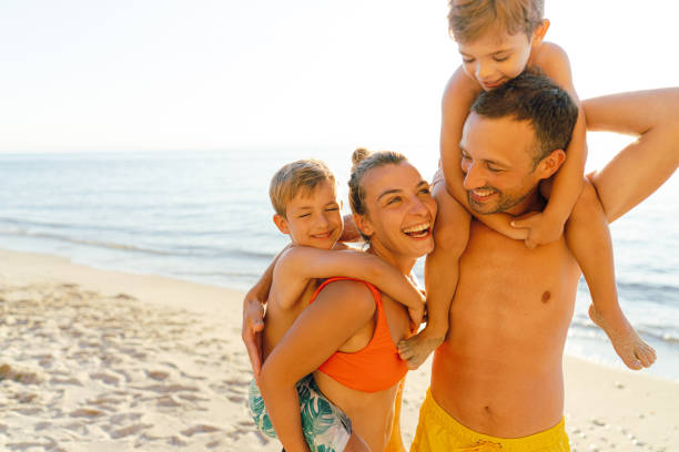 istock Happy moments at the beach 1462924339