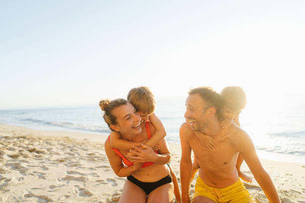 istock Happy moments at the beach 1462924364