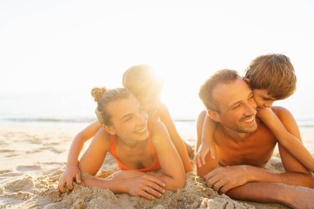 istock Happy moments at the beach 1462924365