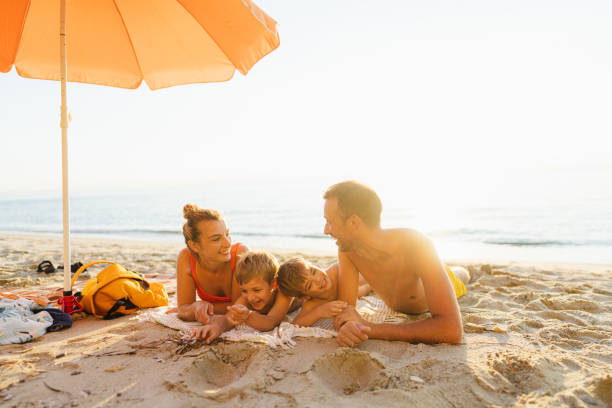 istock Happy moments at the beach 1462924391