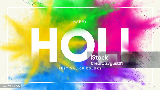 istock Happy holi festival banner 1462933895
